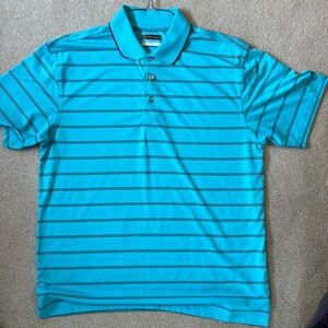 Men’s PGA Aqua blue golf polo shirt